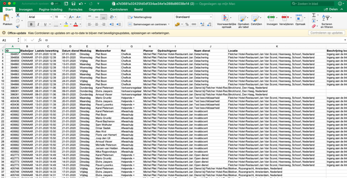 Rapportages aanmaken